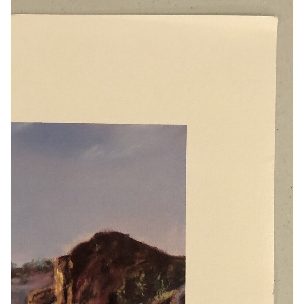 VTG 22"X17" Signed Number Landscape Art PRINT Desert Splendor SHARON CASON 1986 - Picture 4 of 7